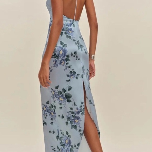 Reformation Ivan Silk Fresh Air Maxi Dress Brand New - Picture 7 of 13